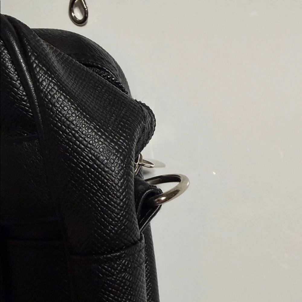 Jonnie Walker. Black Faux Leather Briefcase Laptop Bag. 💼 16.5”x 12”
